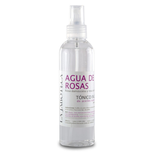 Tónico agua de rosas para la cara