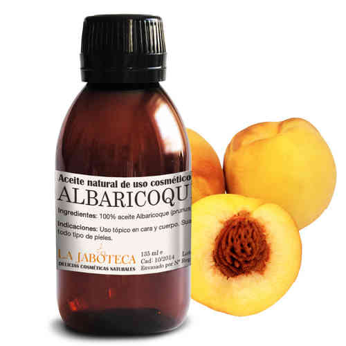 Aceite natural de albaricoque para el cabello y cara